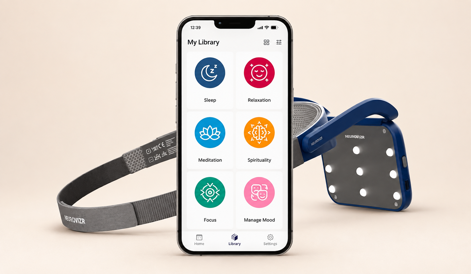 NeuroVIZR headset and companion app