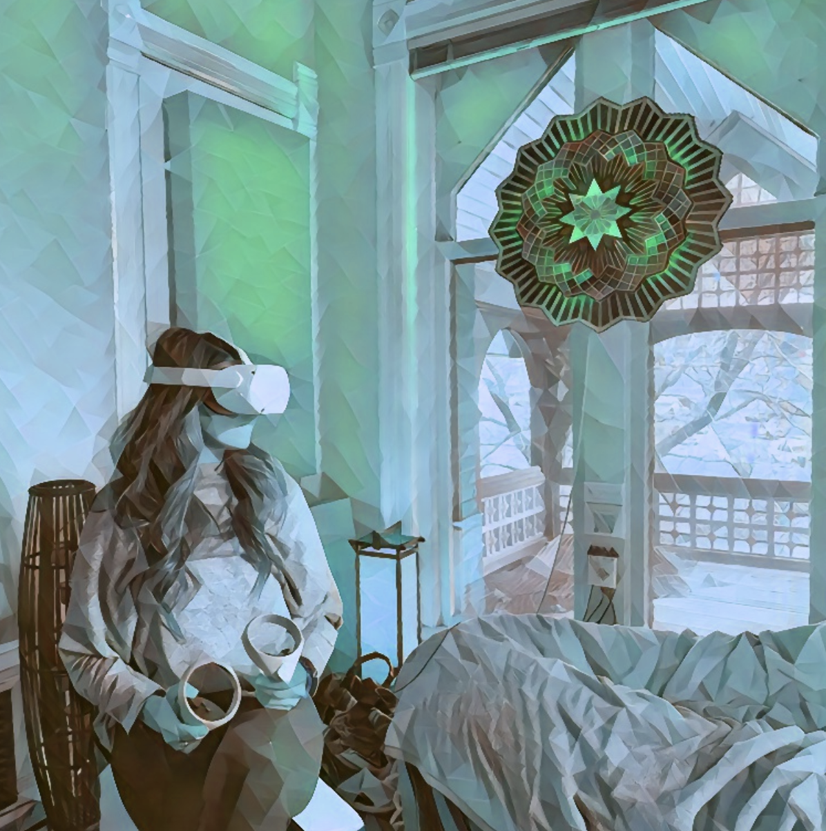 A Virtual Reality Therapy session at the Denver Zen Den