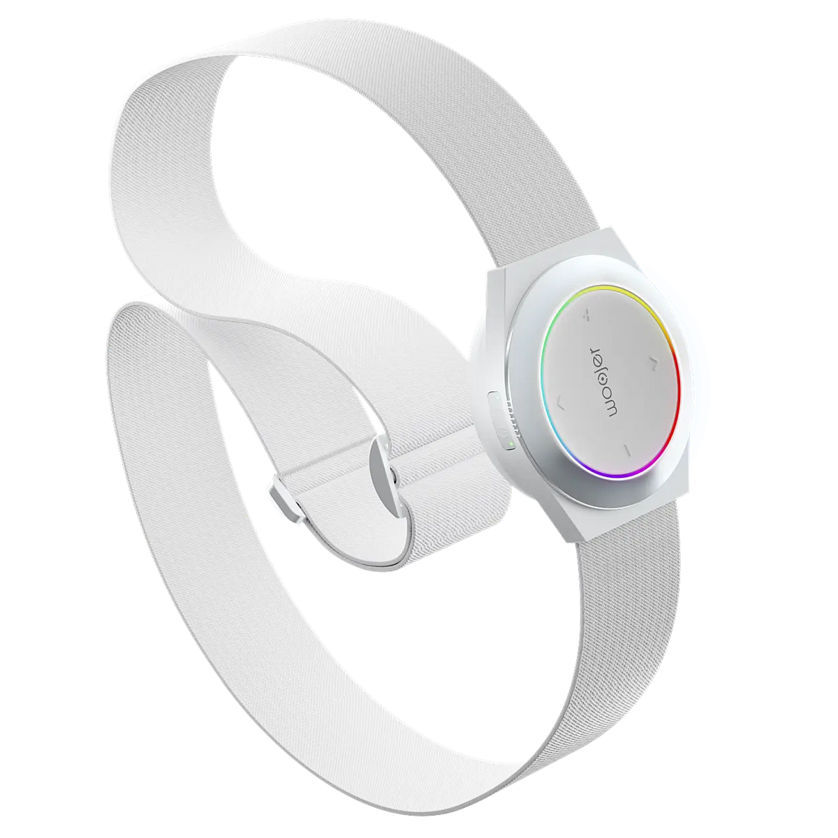 Woojer Strap — portable circular haptic device with adjustable strap